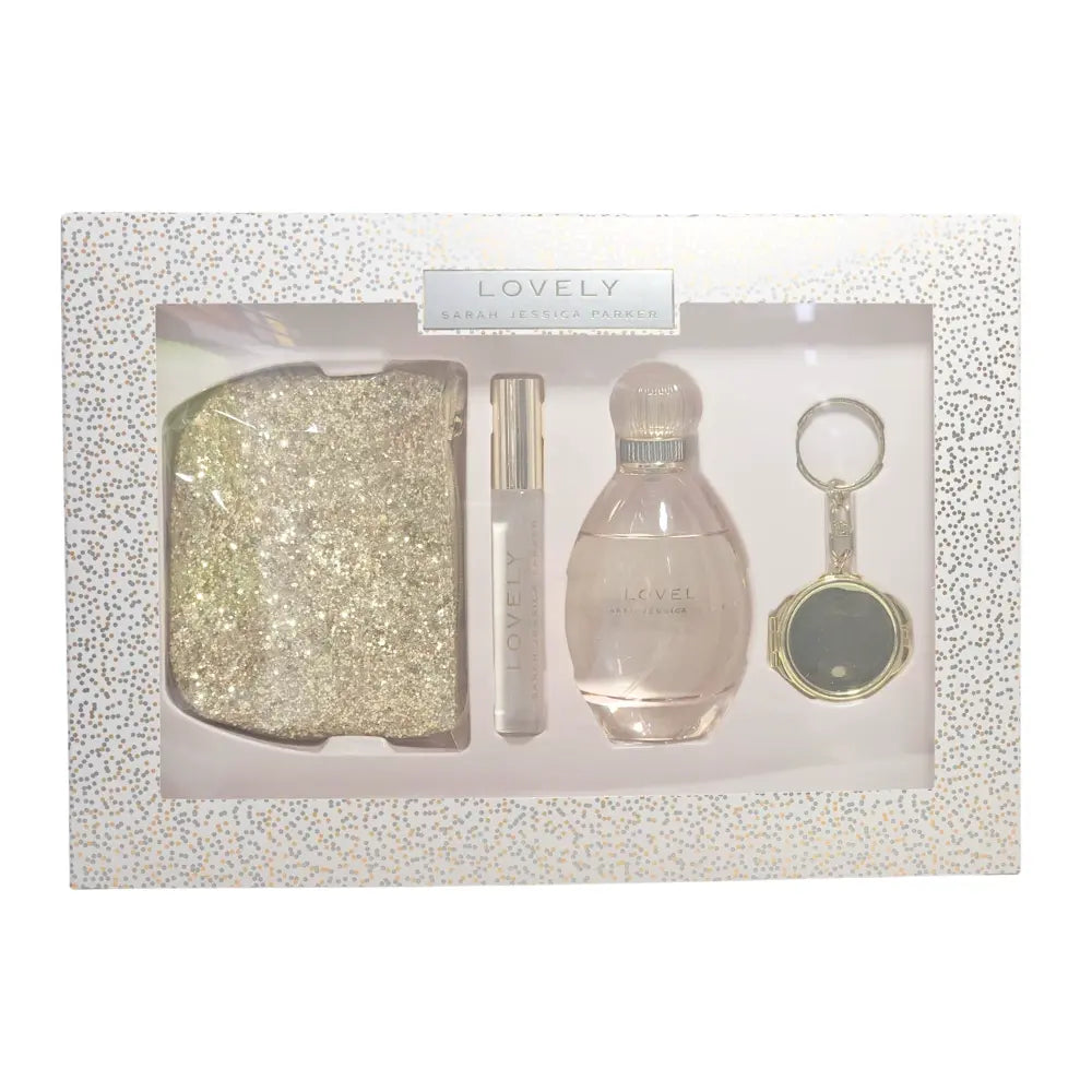 SJP Lovely Gift Set EDP Spray 100ml + EDP Rollerball 10ml + Keyring Sarah Jessica Parker