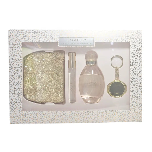 SJP Lovely Gift Set EDP Spray 100ml + EDP Rollerball 10ml + Keyring Sarah Jessica Parker