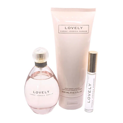 SJP Lovely Gift Set EDP Spray 100ml, Body Lotion 200ml & Rollerball 10ml Sarah Jessica Parker