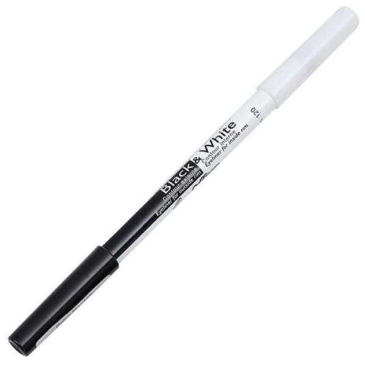 Saffron LONDON Black & White Double-Ended Eyeliner Pencil
