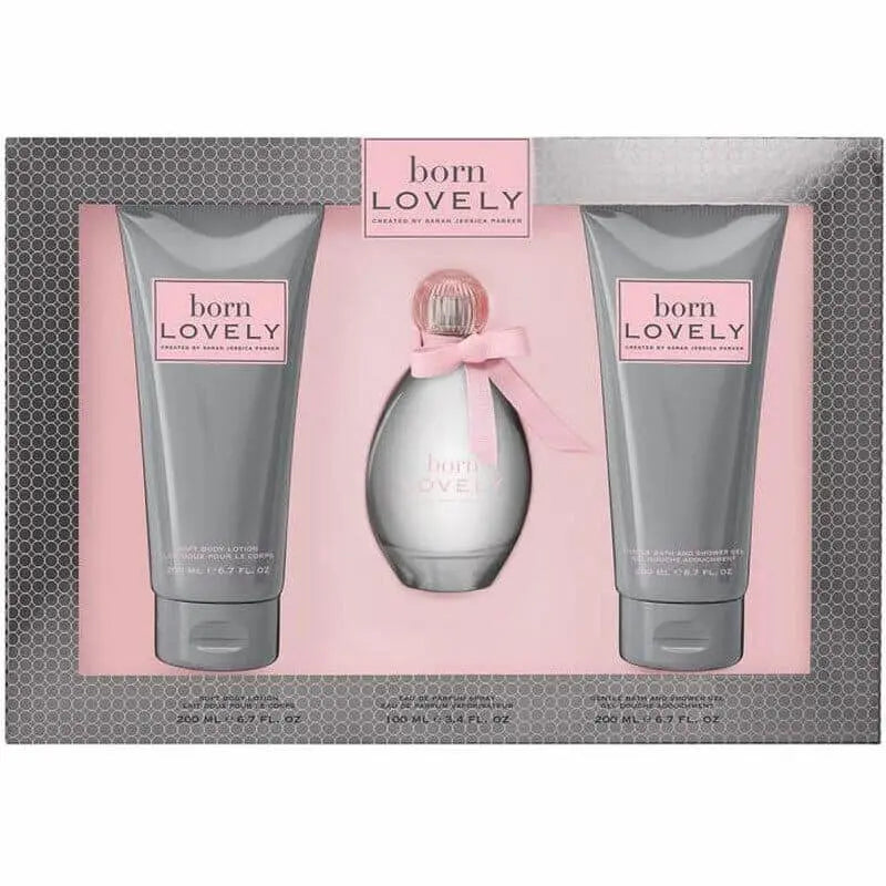 Sarah Jessica Parker Born Lovely Set EDP 100ml, B/Lotion 200ml, S/Gel 200ml