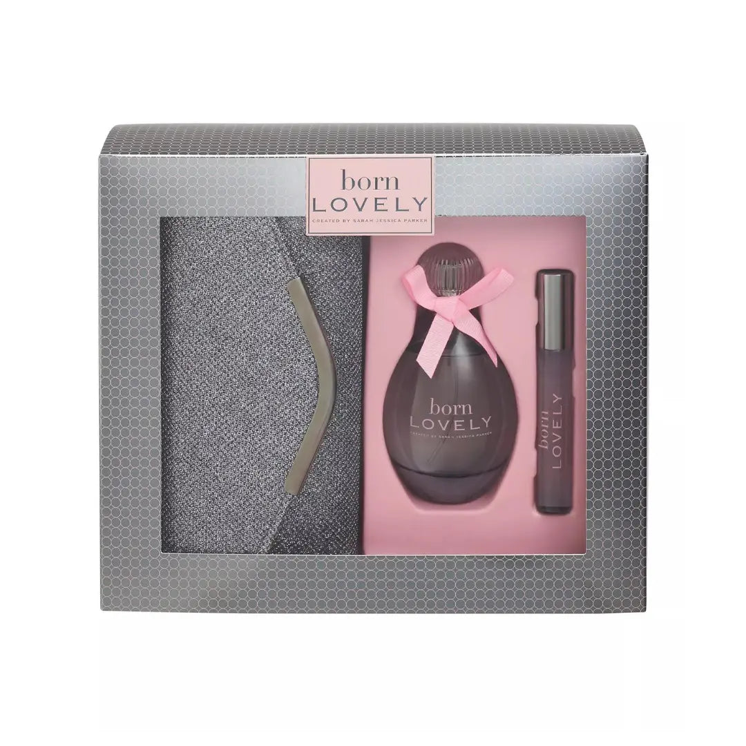 Sarah Jessica Parker Born Lovely Gift Set EDP 100ml + R/Ball 10ml + Clutch Bag Sarah Jessica Parker
