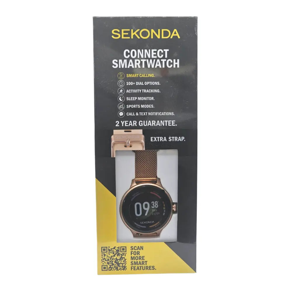 Sekonda Connect Smartwatch 2.5D Glass Full Touch 1.1" Screen with Extra Strap Sekonda