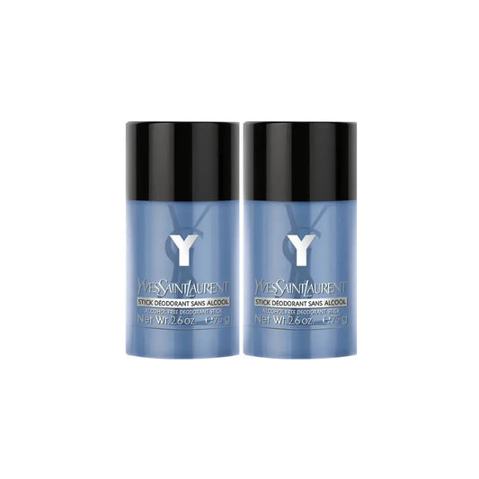 Yves Saint Laurent Y for Men Alcohol Free Deodorant Stick 75g Pack of 2 Yves Saint Laurent