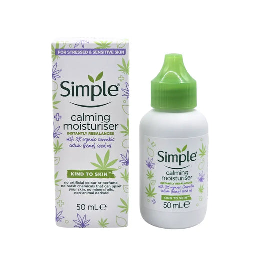 Simple Calming Moisturiser with 3% Hemp Seed Oil 50ml Simple
