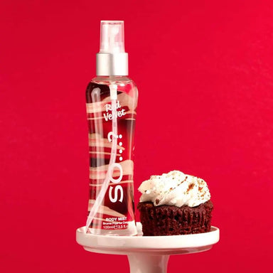 So? Red Velvet Body Mist 100ml - The Beauty Store