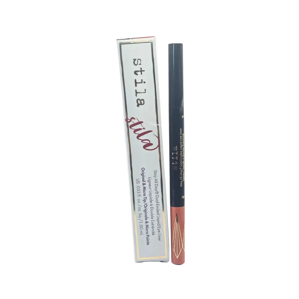 Stila Stay All Day Dual-Ended Liquid Eye Liner - Intense Black/Mai Tai Stila