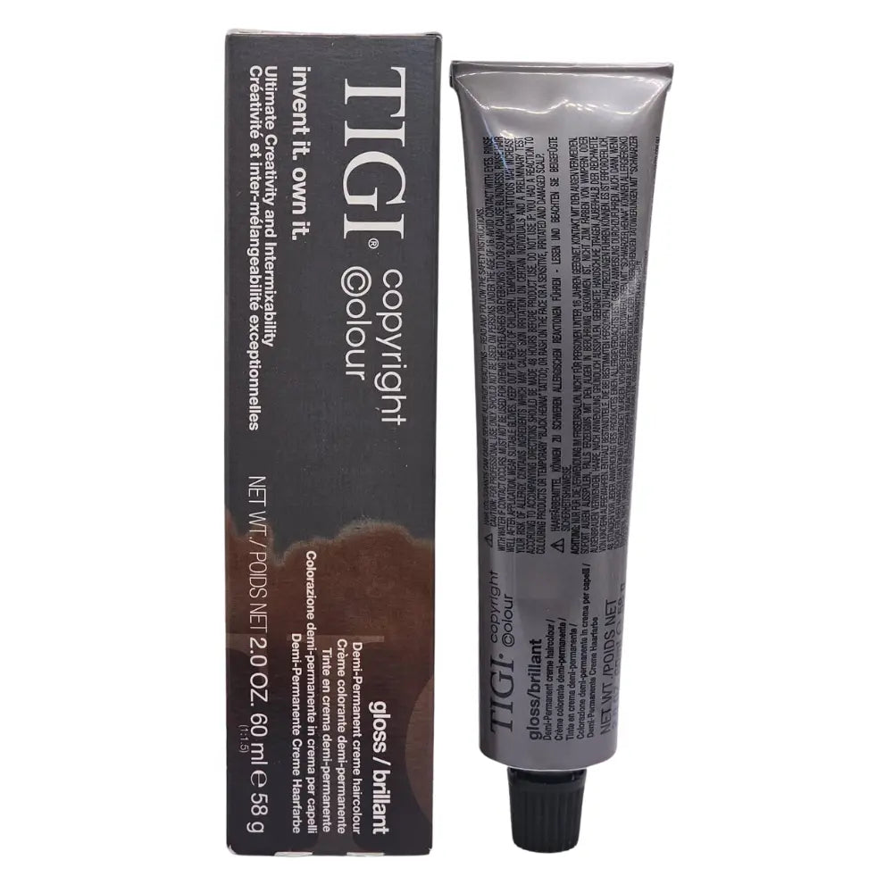 TIGI Copyright Colour Gloss Permanent Creme Haircolour 60ml/58g - 5/0 Light Natural Brown Tigi