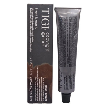 TIGI Copyright Colour Gloss Permanent Creme Haircolour 60ml/58g - 5/0 Light Natural Brown Tigi