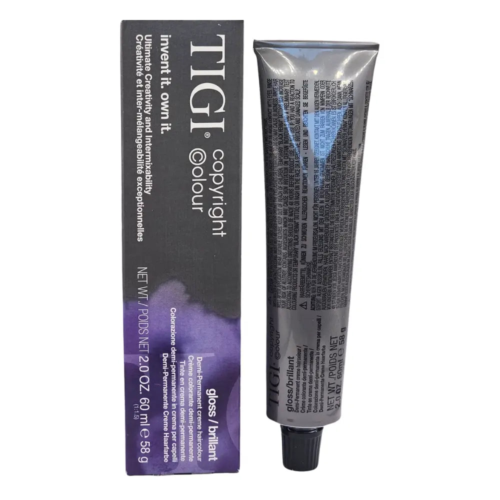TIGI Copyright Colour Gloss Permanent Creme Haircolour 60ml/58g - 55/22 Intense Violet Light Brown Tigi