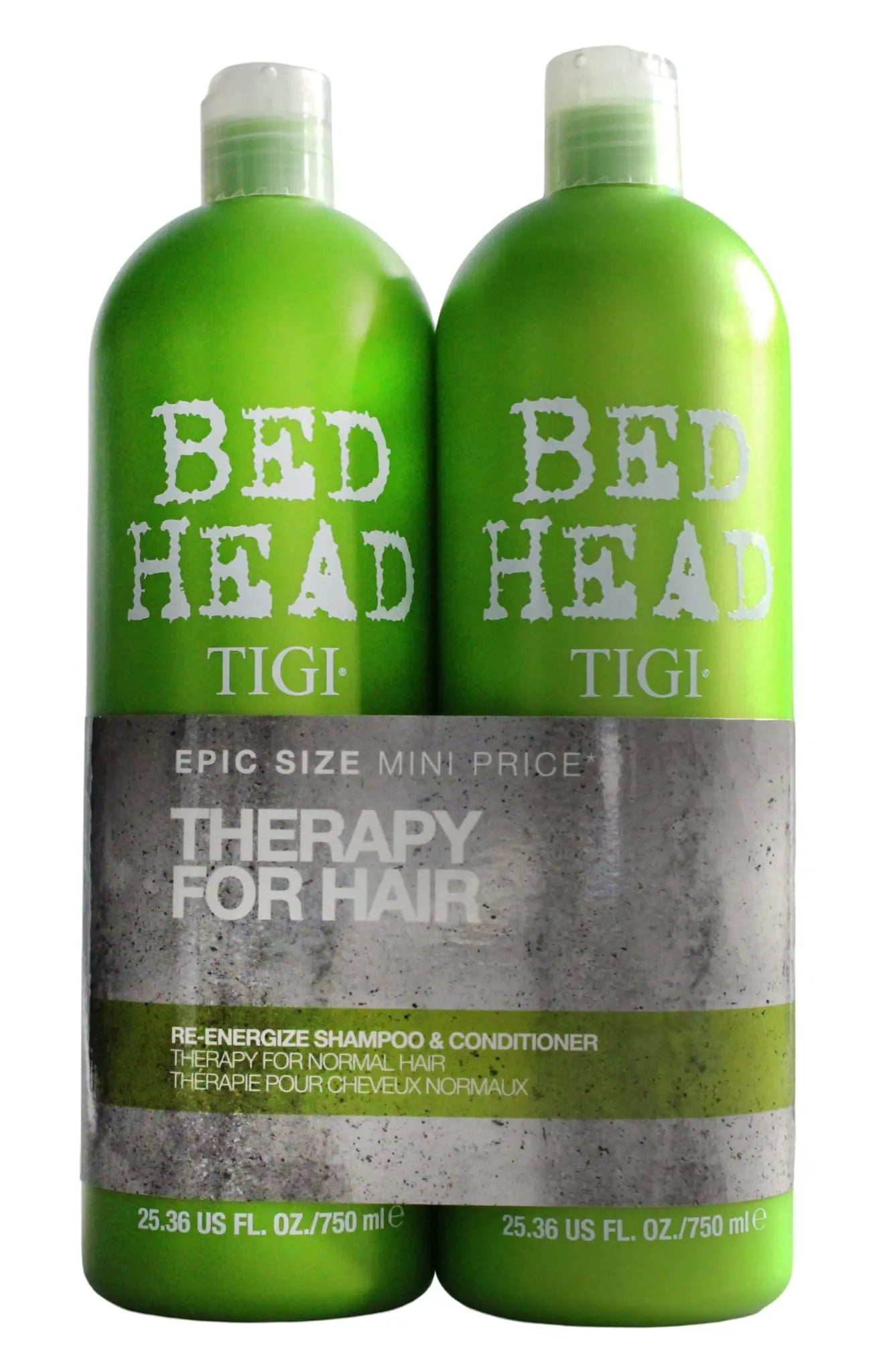 TIGI BED HEAD 2X750ML DUO SHAMPOO & CONDITIONER RE-ENERGIZE - Pack of 6