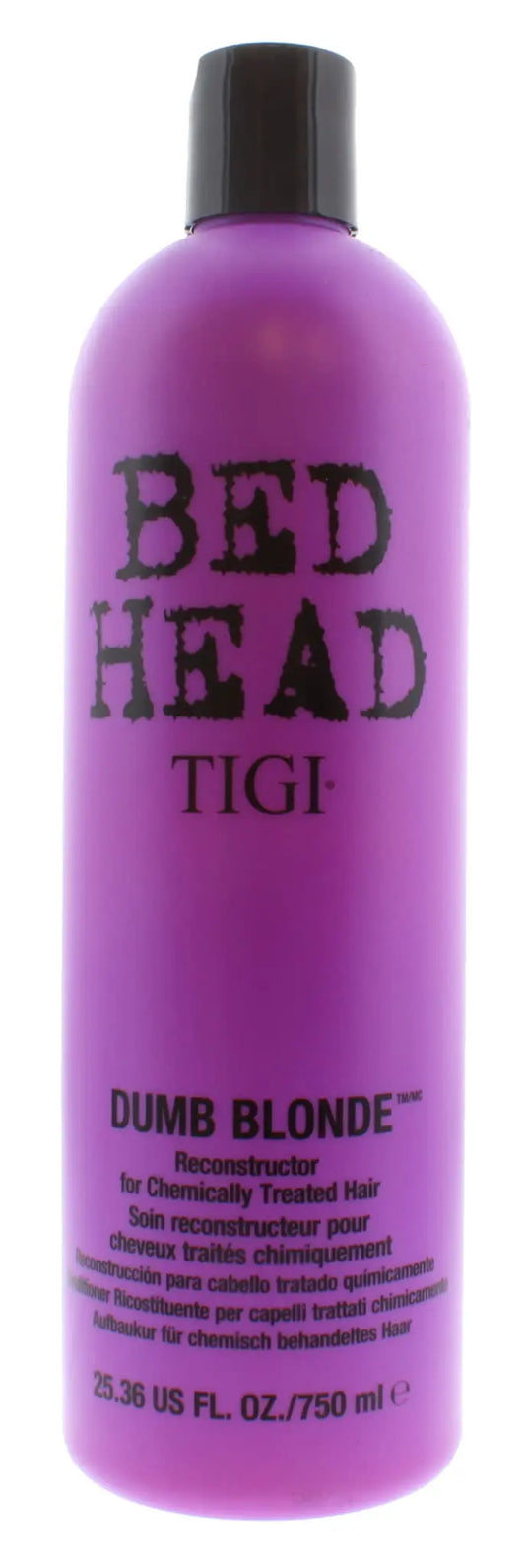 TIGI BED HEAD 750ML CONDITIONER RECONSTRUCTOR DUMB BLONDE FOR CHEMICALLY TREATED HAIR - Pack of 12