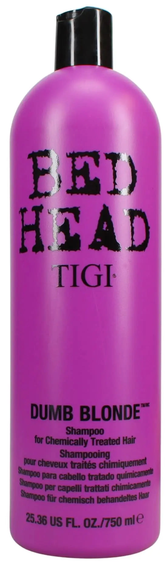 TIGI BED HEAD 750ML SHAMPOO DUMB BLONDE FOR CHEMICALLY TREATED HAIR - Pack of 12