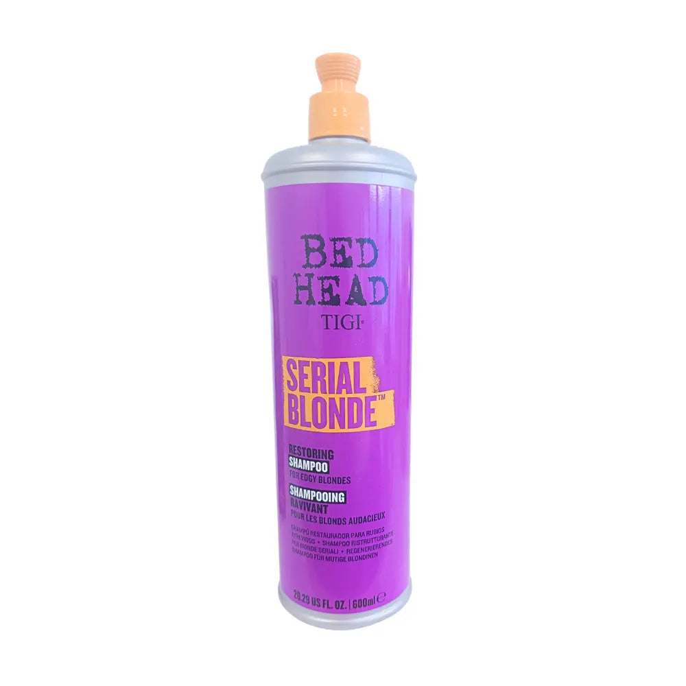 Tigi Bed Head Serial Blonde Restoring Shampoo for Edgy Blondes 600ml Tigi