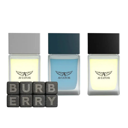 Aviator Fragrances Discovery Bundle 3 x EDP Spray 50ml + FREE Whisky Stones Aviator