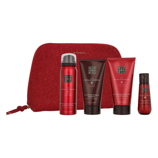 Rituals The Ritual of Ayurveda Set: Foaming Shower Gel 50ml + Dry Oil 30ml  + Shampoo 70ml + Conditioner 70ml Rituals