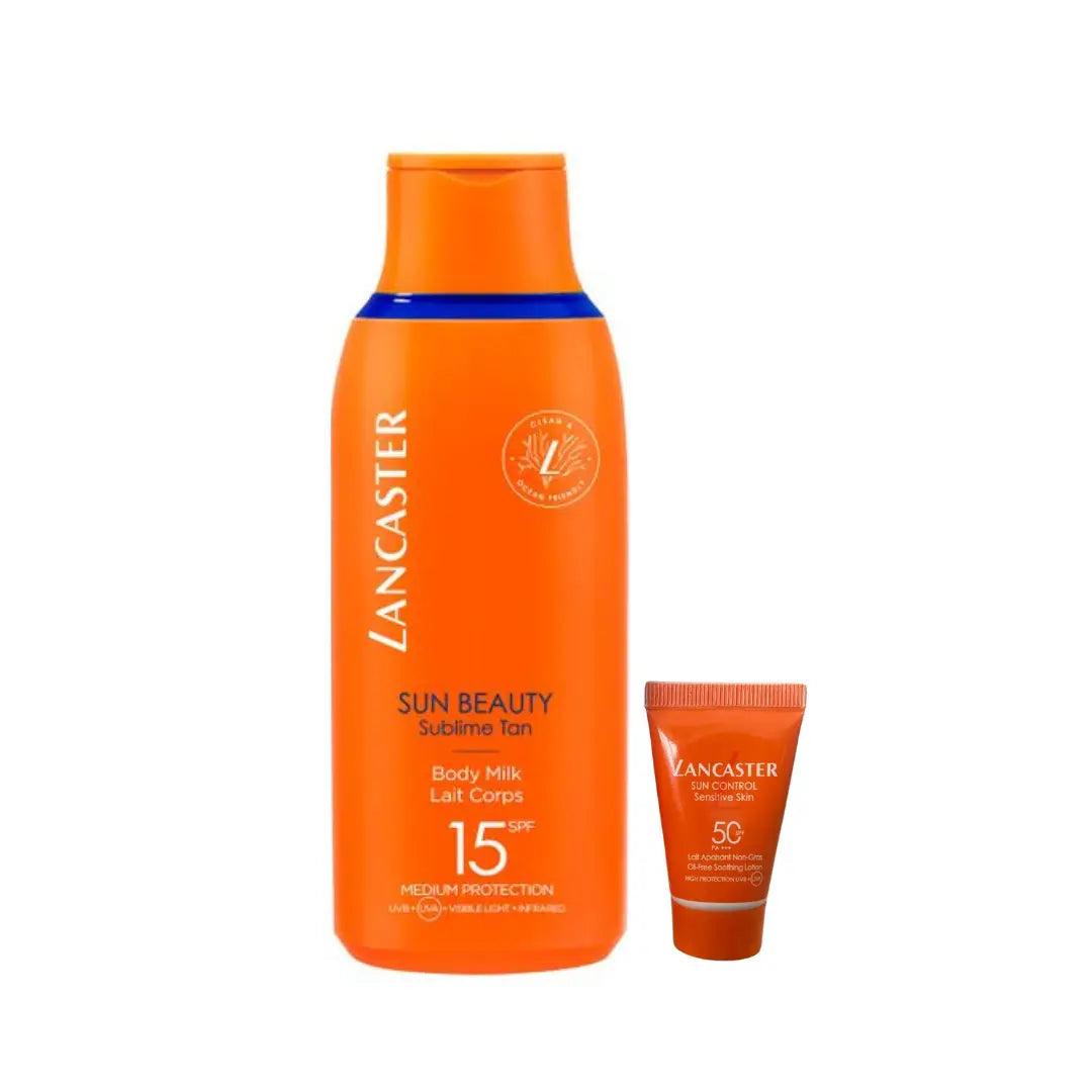 Lancaster Sun Beauty Sublime Tan Body Milk SPF 15 175ml + SPF 50 15ml Lancaster
