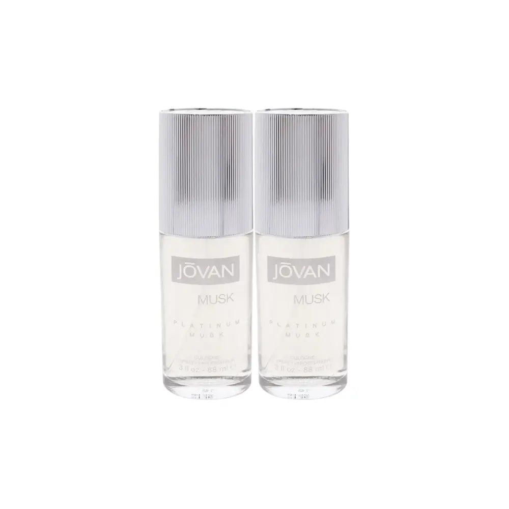 Jovan Platinum Musk for Men Cologne Spray 88ml Pack of 2 Jovan