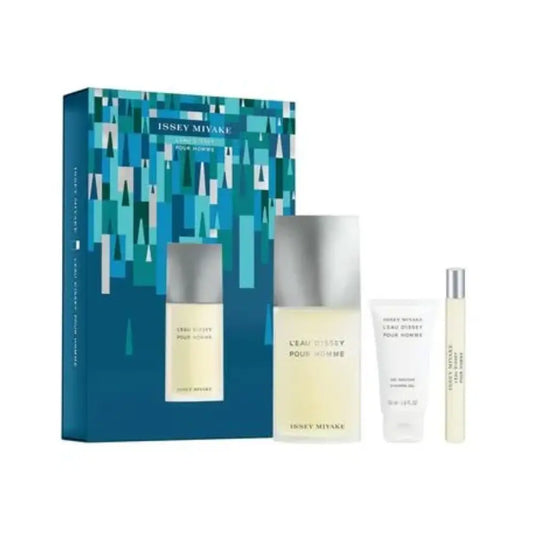 Issey Miyake L'eau D'issey Pour Homme 3 Piece Gift Set: Eau De Toilette 125ml - Shower Gel 50ml - Eau De Toilette 10ml Issey Miyake