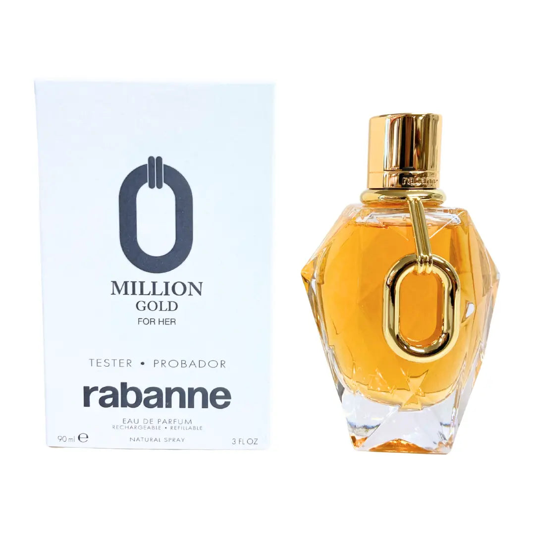 Paco Rabanne Million Gold for Her Eau de Parfum Spray 90ml Tester Paco Rabanne