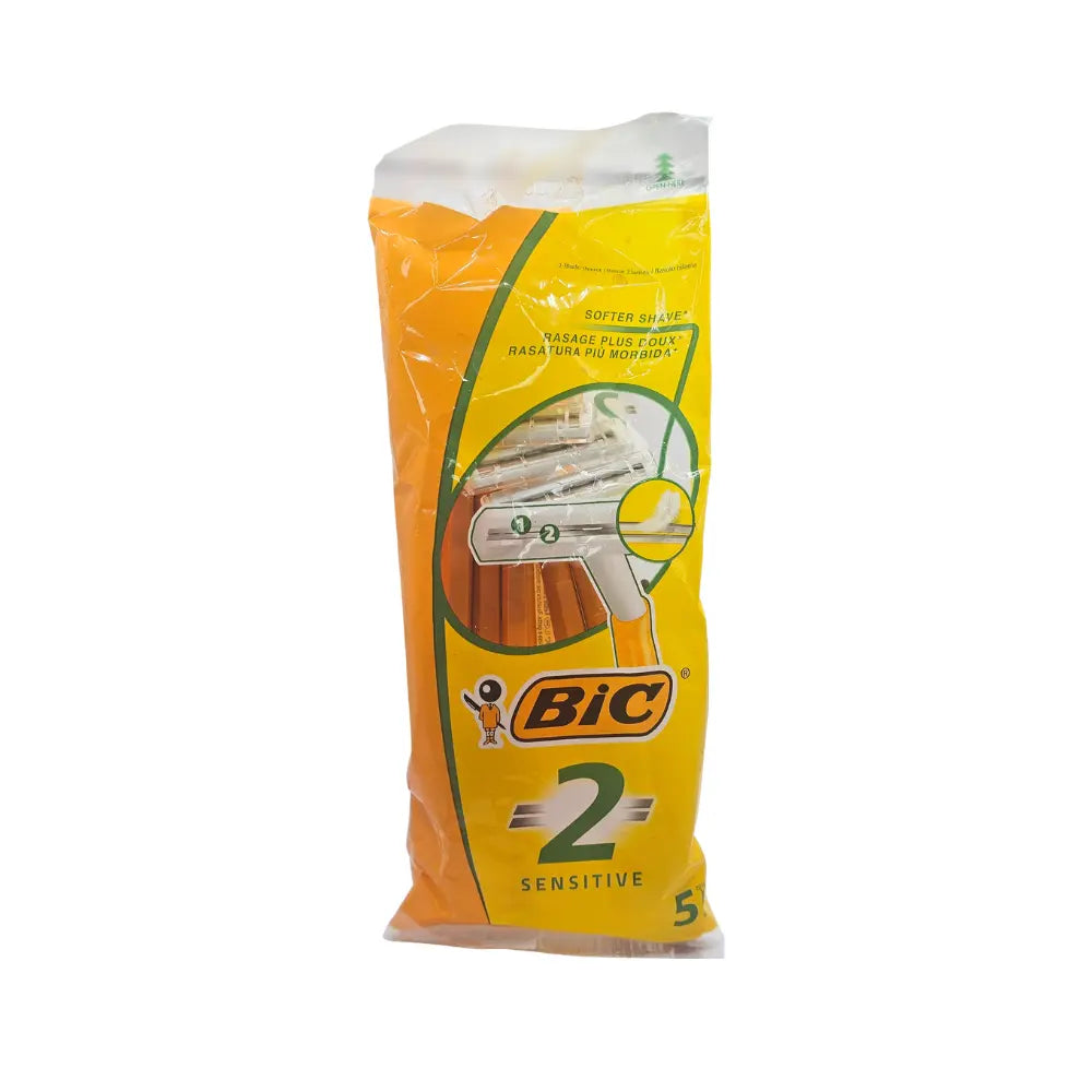 Bic 2 Sensitive Disposable Razors Pack of 5 Bic