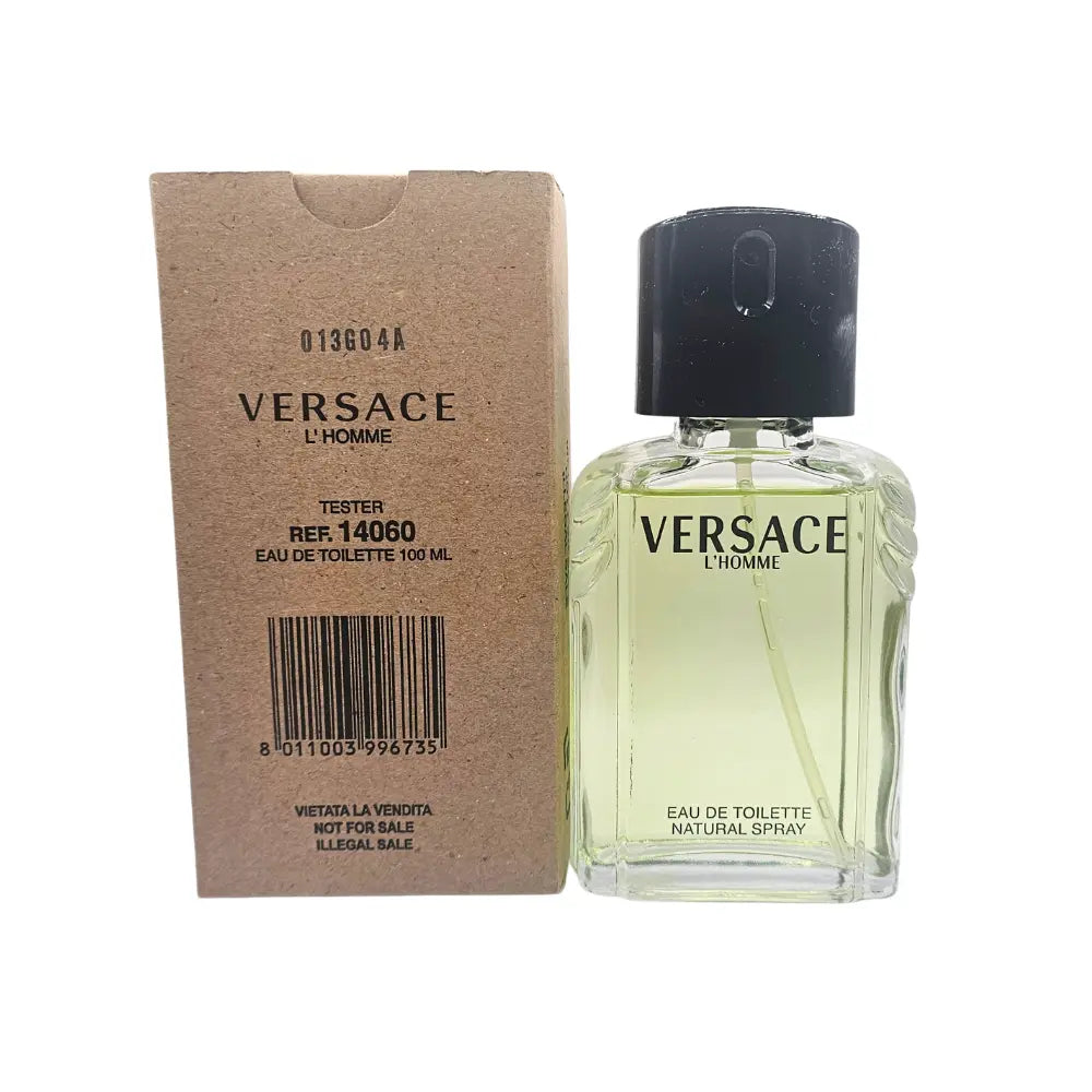 Versace L'Homme Eau de Toilette Spray 100ml for Men Tester Versace