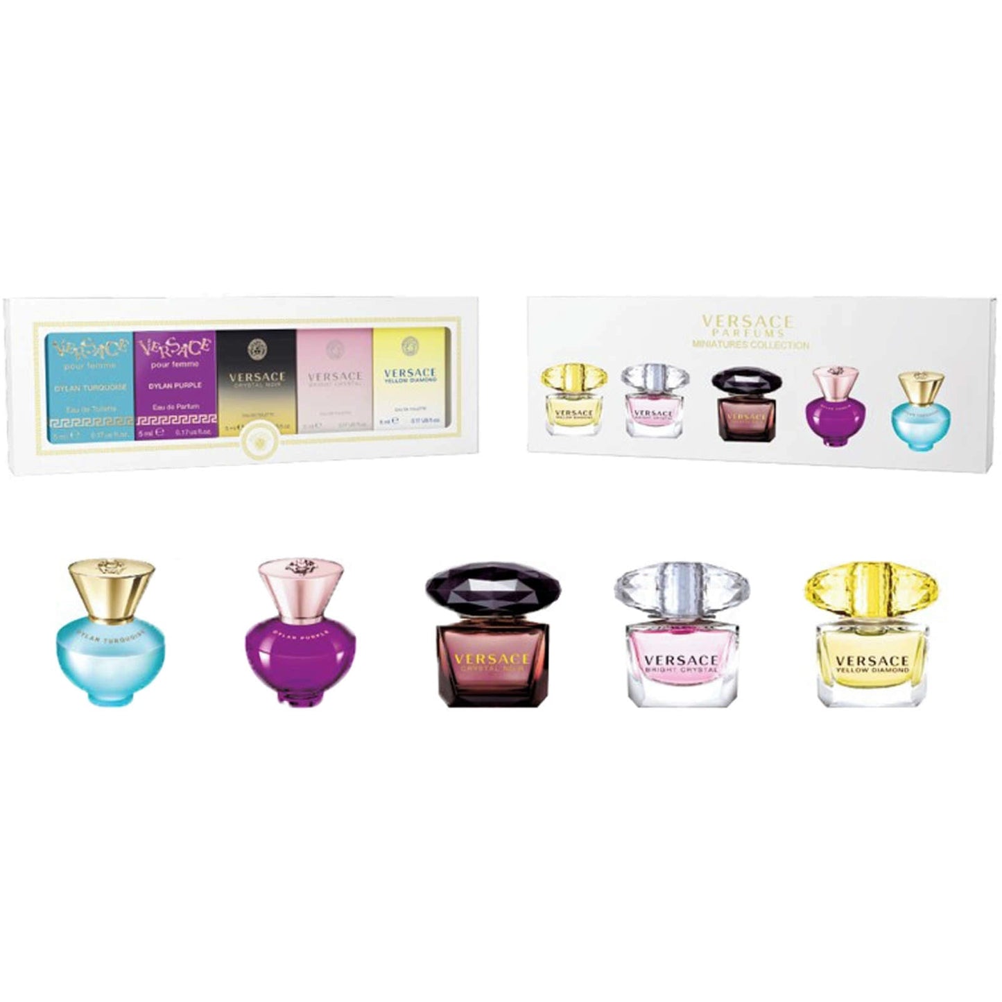 Versace Women's Mini Set Gift Set Fragrances 5 x 5ml Versace