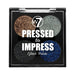 W7 Cosmetics Pressed to Impress 4-Piece Glitter Palette - The Beauty Store