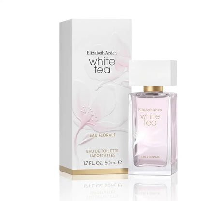 White Tea Eau Florale & White Tea Eau de Toilette Spray 50ml Each Women's Luxury Fragrance Gift Set Fresh Clean Light Floral Feminine EDT Perfume Bundle for Women Elizabeth Arden