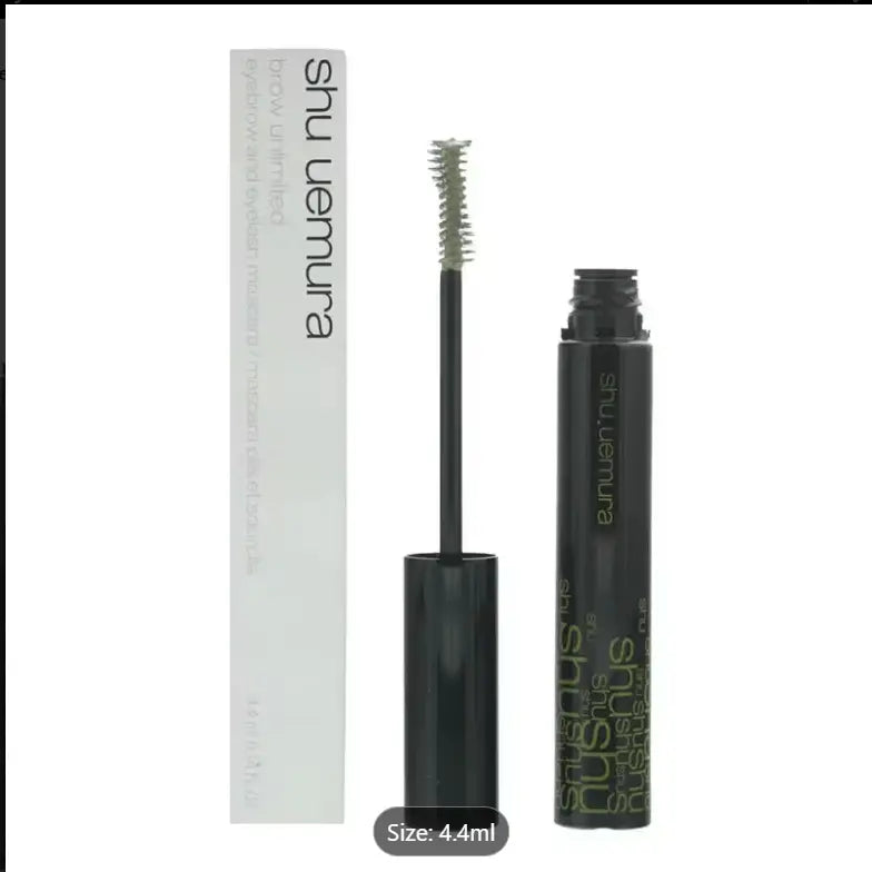 Charlotte Tilbury Full Fat 5 Star Glossy Black Mascara 4ml & Shu Uemura Brow Unlimited Mascara 4.4ml – Black & Mystic Green Eye Makeup Duo The Beauty Store