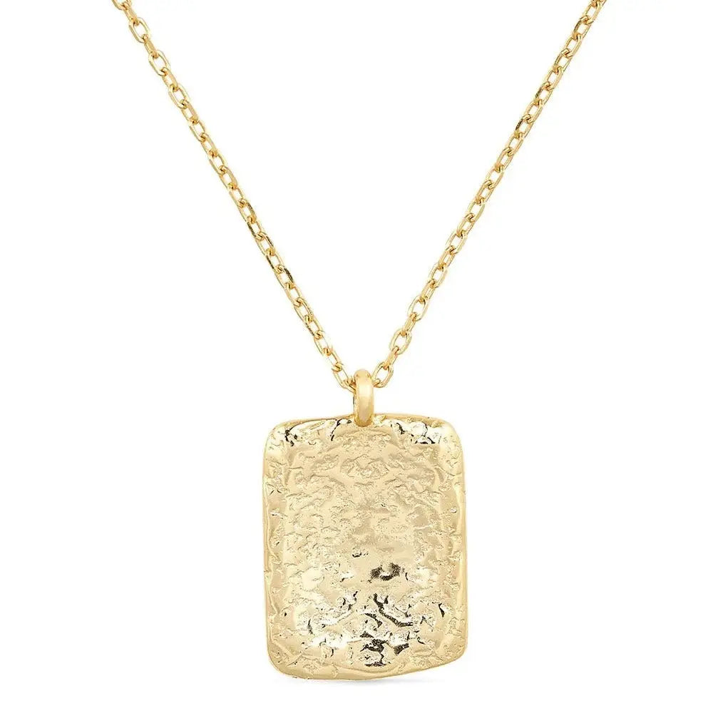 Elk & Bloom Chunky 18K Gold Coin Medallion Necklace Elk & Bloom