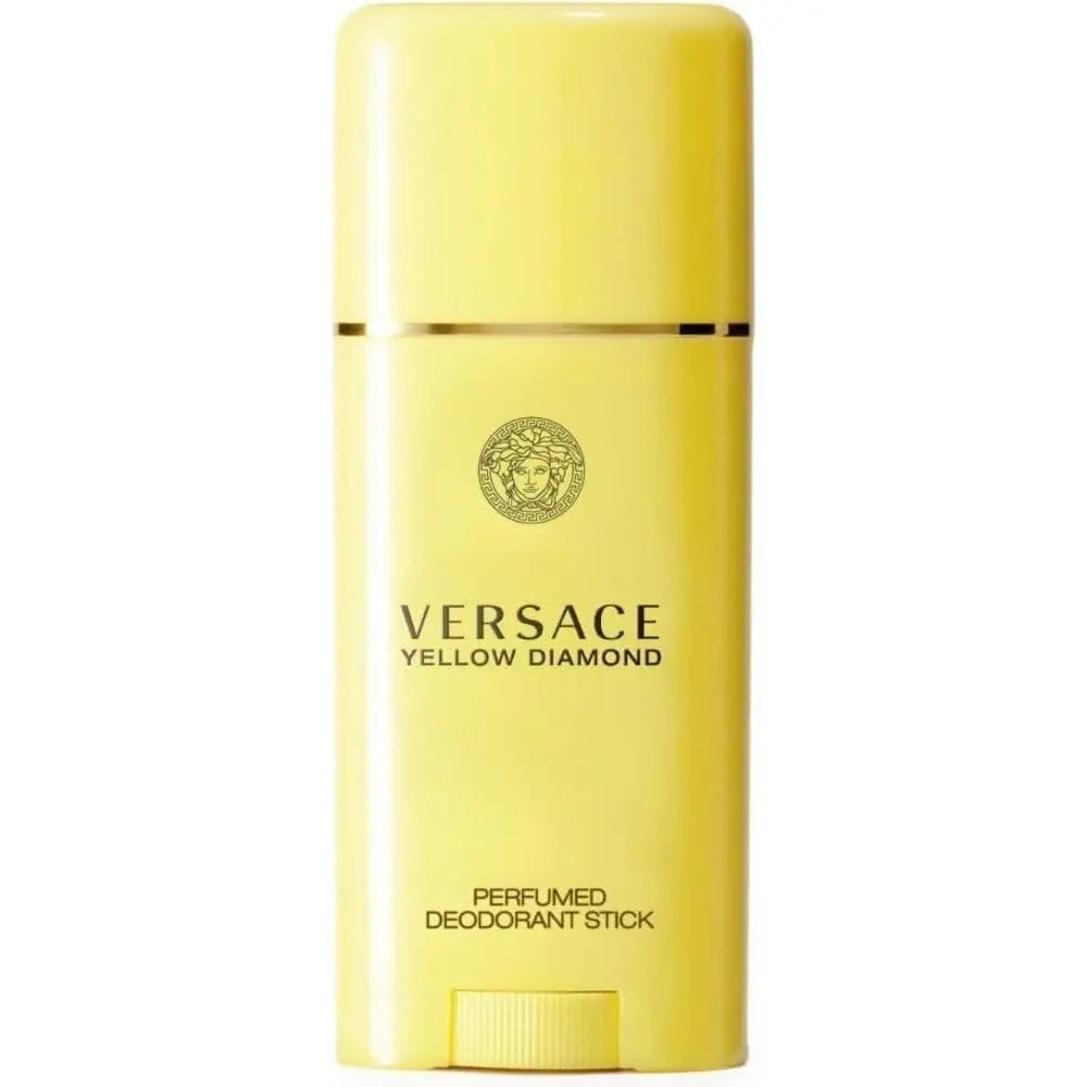 Versace Bright Crystal Eau de Toilette Spray 30ml & Yellow Diamond Deodorant Stick 50ml Women's Luxury Fragrance Gift Set Floral Fresh Scented Daily Skincare Bundle Versace