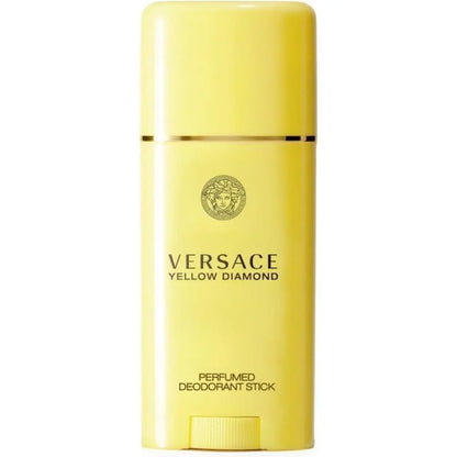 Versace Bright Crystal Eau de Toilette Spray 30ml & Yellow Diamond Deodorant Stick 50ml Women's Luxury Fragrance Gift Set Floral Fresh Scented Daily Skincare Bundle Versace