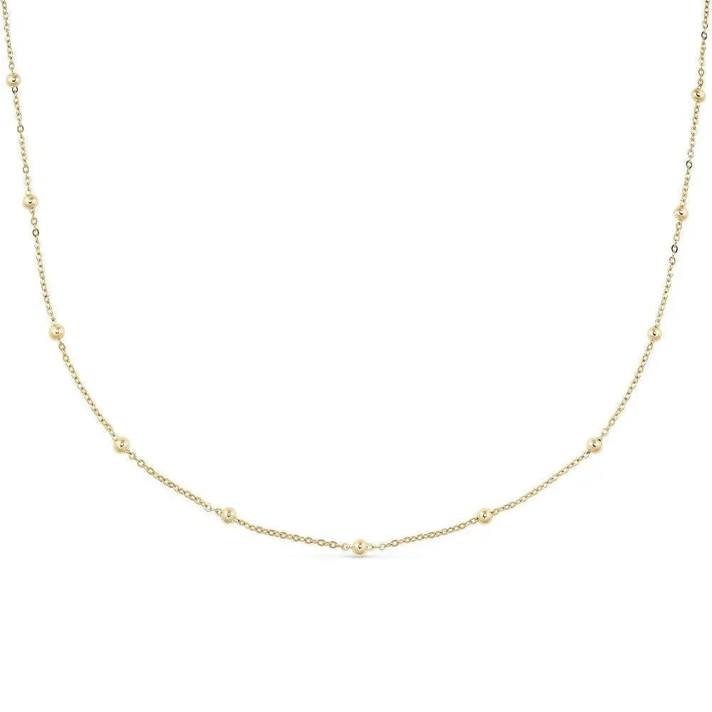Elk & Bloom Dainty 14K Gold Plated Bead Choker Elk & Bloom