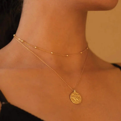Elk & Bloom Dainty 14K Gold Plated Bead Choker Elk & Bloom