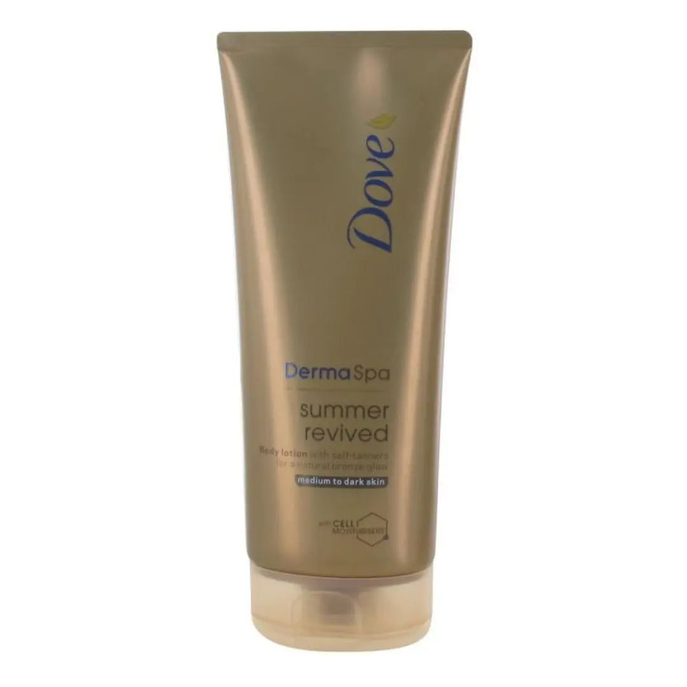 Dove Derma Spa Summer Revived Body Lotion with Self Tanner 200ml - Medium to Dark Dove