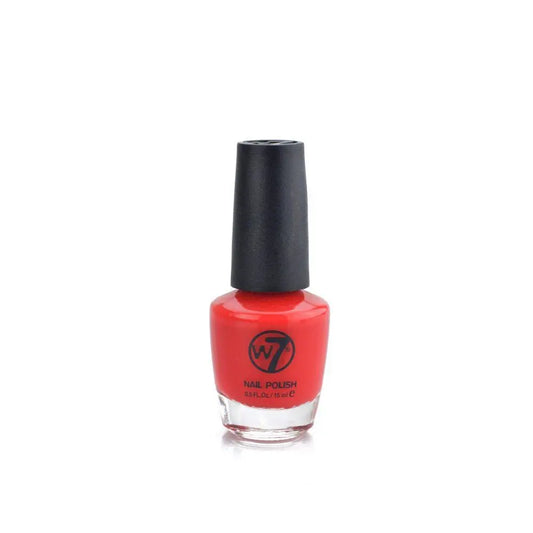 W7 Cosmetics Red Nail Polish 15ml  - Red Hot W7 Cosmetics