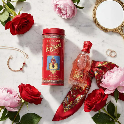 Versace Red Jeans Eau de Toilette Spray 75ml for Her 2 packs Versace