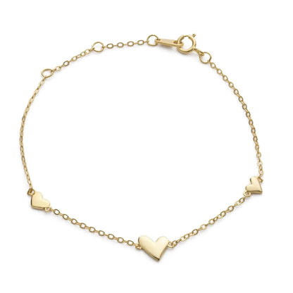 Elk & Bloom Gold Tiny Heart Bracelet Elk & Bloom