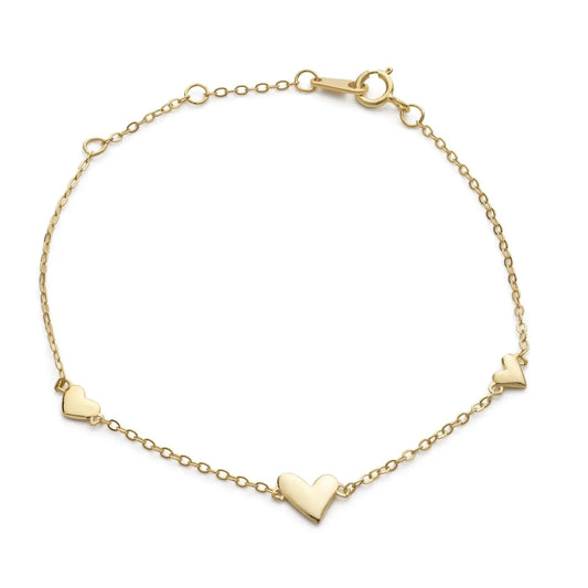 Elk & Bloom Gold Tiny Heart Bracelet Elk & Bloom