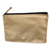 Hugo Boss Parfums Women's Tan Faux Leather Cosmetics Pouch Hugo Boss