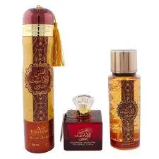 Ard Al Zaafaran Sham Al Emarat Khususi Gift Set EDP 100ml + Perfume Mist 250ml + Air Freshener 300ml Ard Al Zaafaran