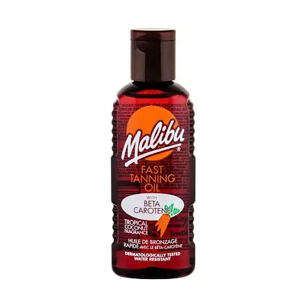 Malibu Fast Tanning Oil with Beta Carotene Water Resistant 100ml - The Beauty Store