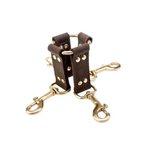 BOUND Nubuck Leather 4 Way Hog Tie Bound