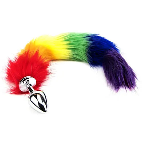 Furry Fantasy Butt Plug mit Regenbogenschwanz - Der Beauty Store  The  Beauty Store
