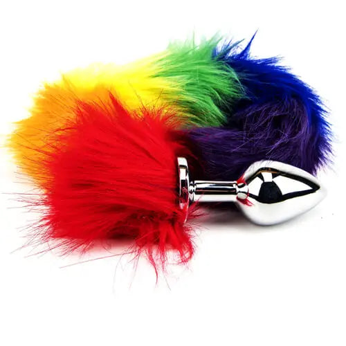 Furry Fantasy Rainbow Tail Butt Plug Furry Fantasy