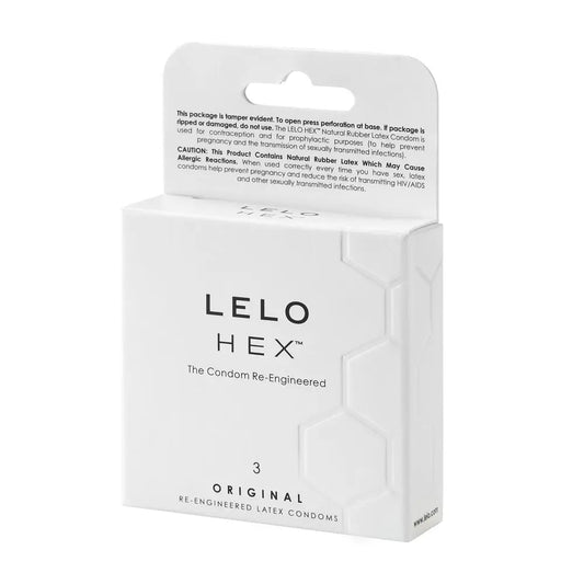 LELO HEX Condoms Original 3 pack LELO