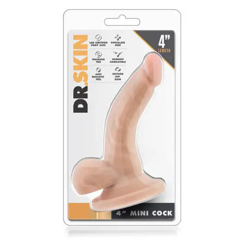 Realistic 4 Inch Suction Base Cock with Balls Blush Novelties