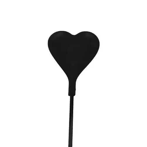 Bound to Please Silicone Heart Shaped Crop with Feather Tickler Bound to Please