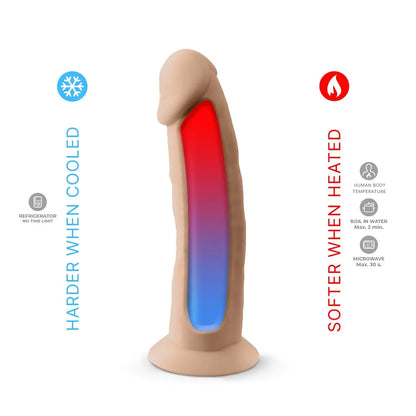 SilexD 8 inch Realistic Liquid Silicone Dildo with Suction Cup SilexD